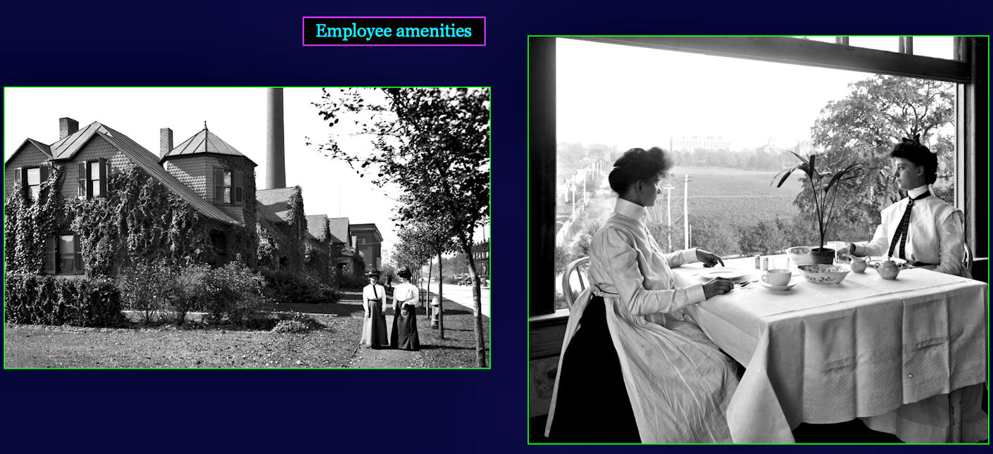 NCR employee amenities, 1910